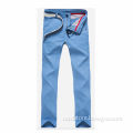 slim men jeans new design cotton colored denim jeans